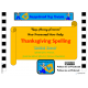 Thanksgiving Words Spelling Boards for Autism
